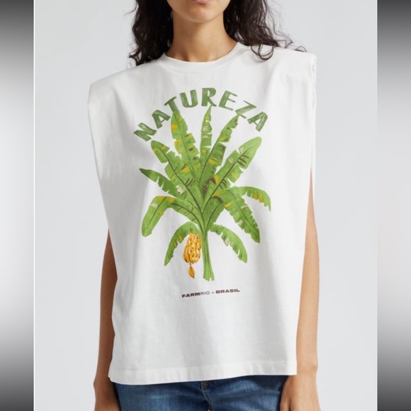 Farm Rio NEW Natureza Cotton Graphic T - Picture 2 of 9